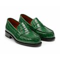 MOCASSINS LUXE CROCODILE – VERT